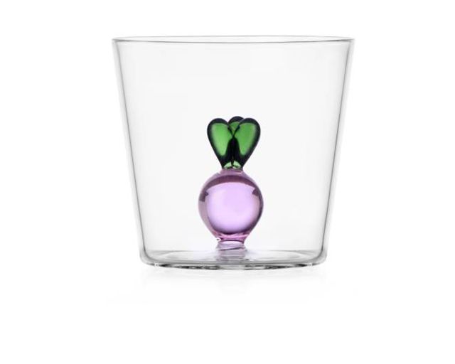Bicchiere tumbler vegetables rapanello
