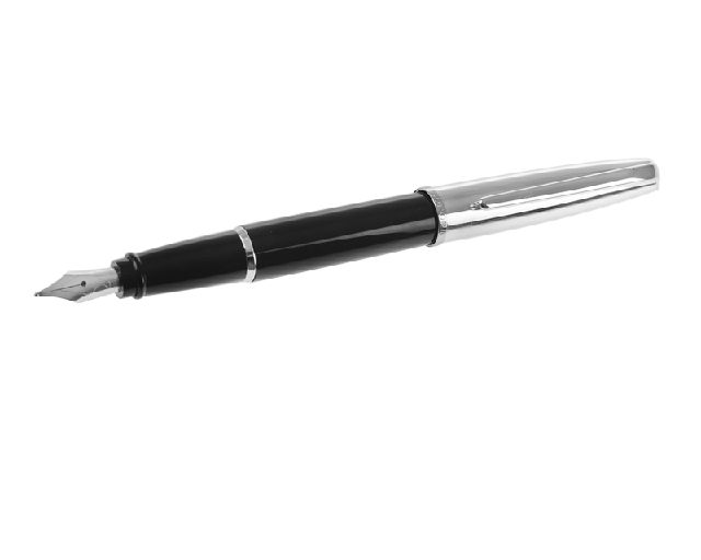 Penna stilografica style metal nera