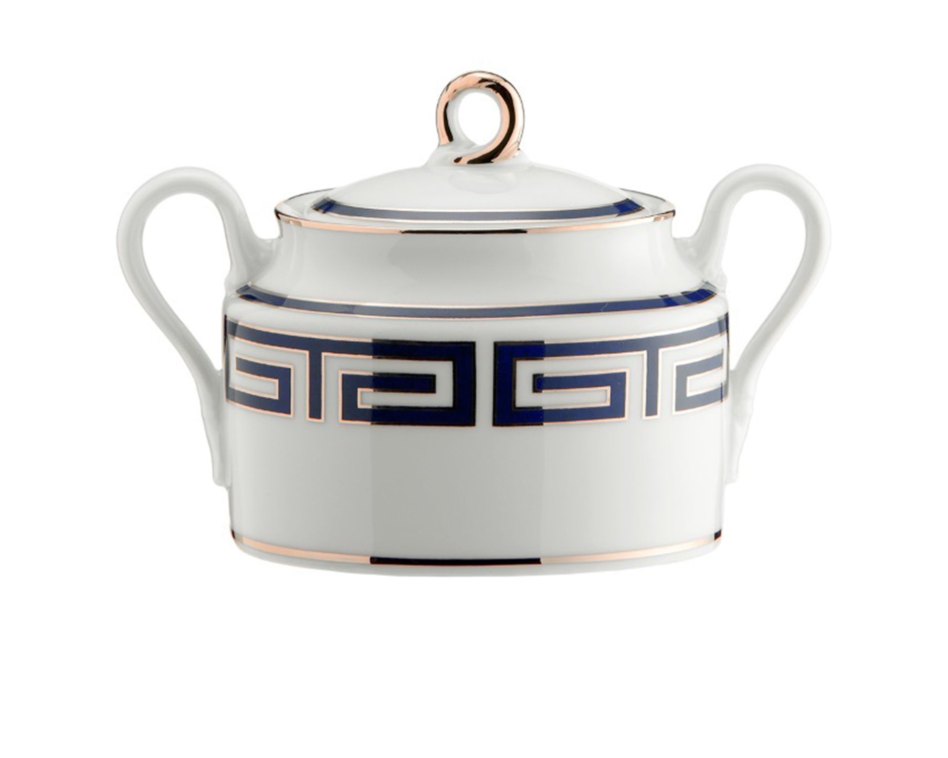 Sugar Bowl Labirinto Zaffiro Porcelain With Lid Richard Ginori 166915 F00400zu0000150a50