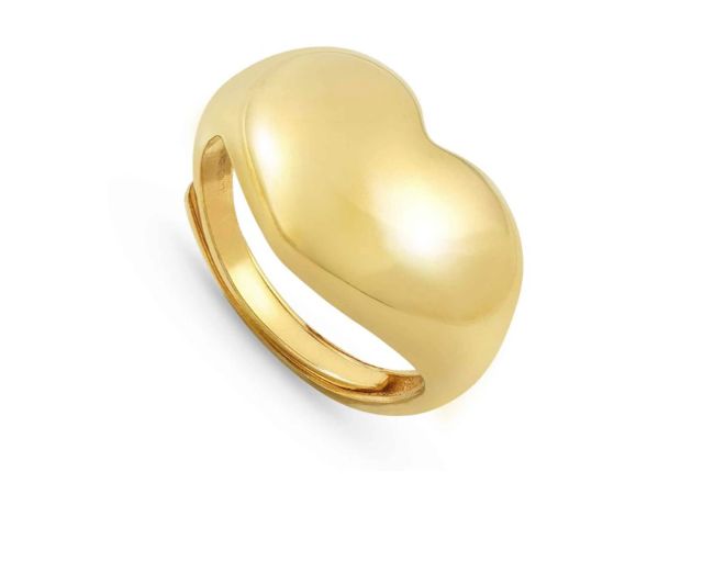 Ring armonica silver big heart