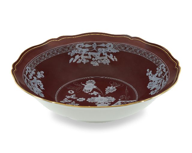 Serving soup plate oriente italiano castagn porcelain