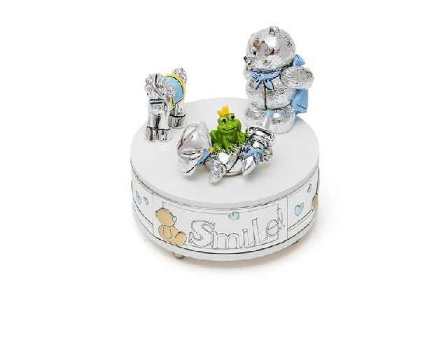 Prince music box forever friends blue teddy bear