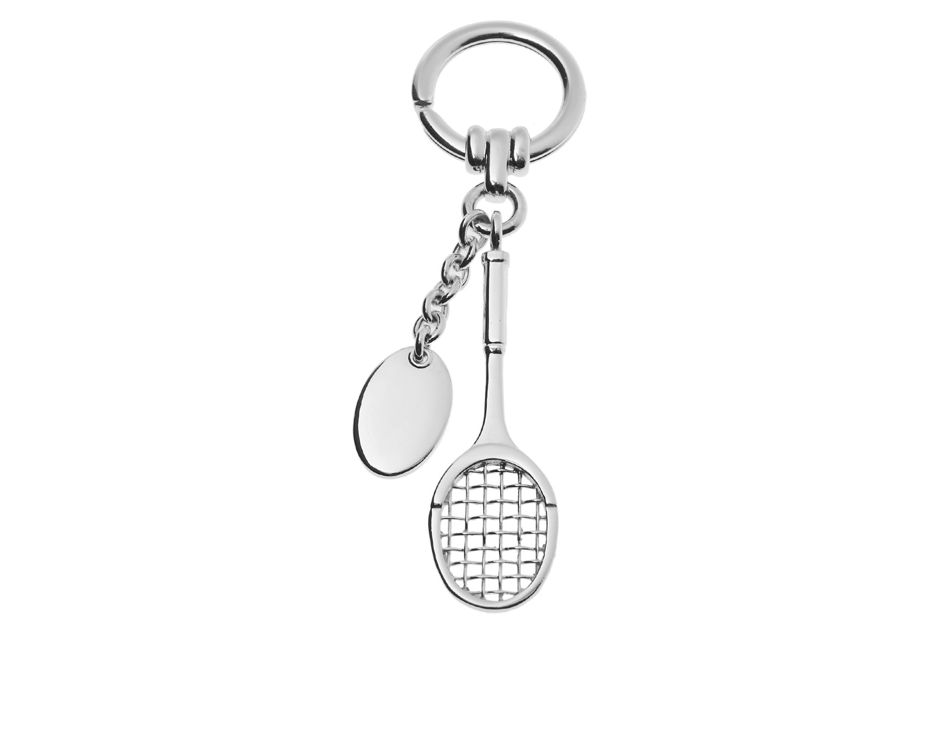 Keyring Tennis Silver And Plate Selezione Zanolli 185781 595pc762