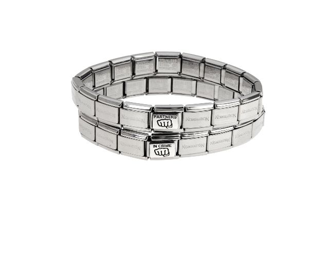 Coppia Di Bracciali Composable Acciaio Uno A Me Uno A Te Partner In Crime Nomination 161605 754brcbuddydue