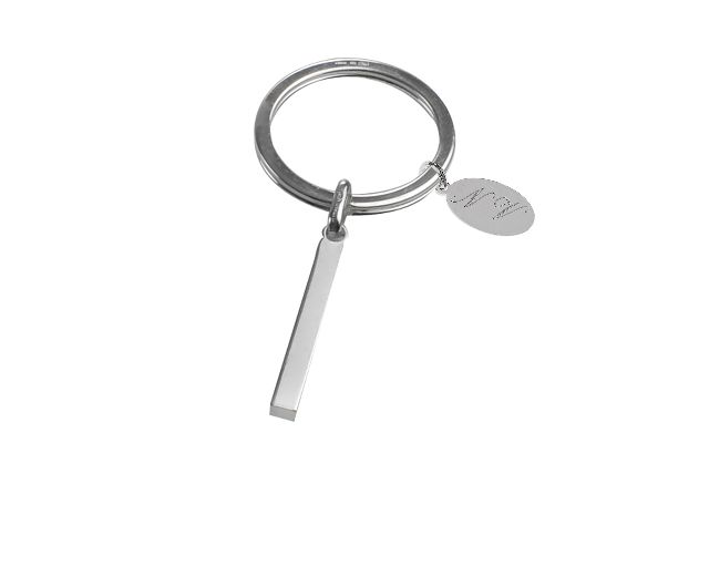 Portachiavi Argento Lettera I Selezione Zanolli 10954 2vpci