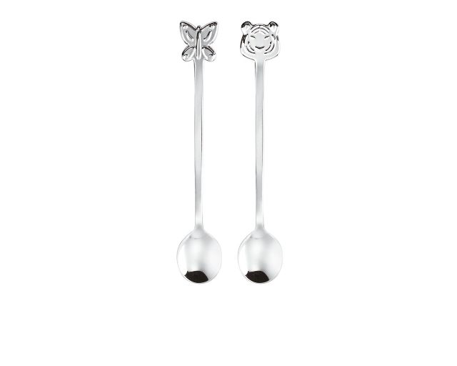Set cucchiaini party fashion acciaio 2 pezzi