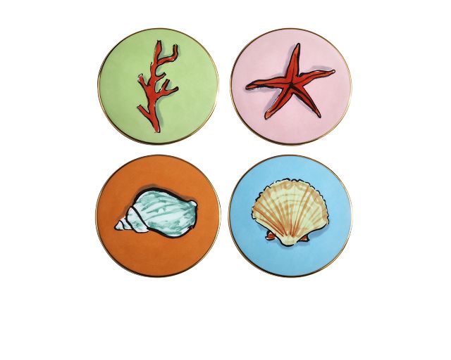 Set Sottobicchieri Il Viaggio Di Nettuno Porcellana 4 Pezzi Richard Ginori 167616 F01700x68770100b40
