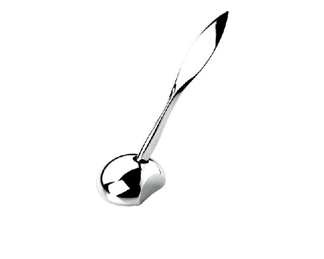 Stiloforo piuma silver plated