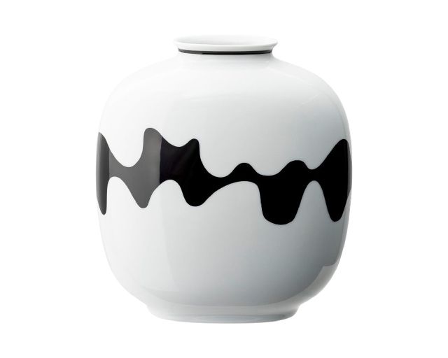 Vaso home monochrome porcellana