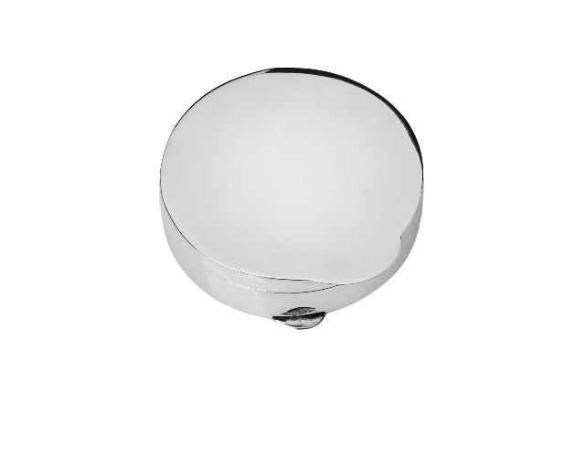 Pill box silver plain