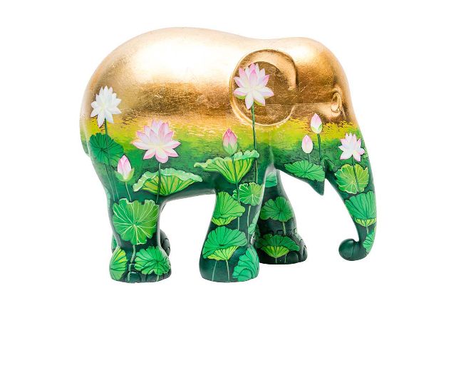 Elephant parade golden lotus
