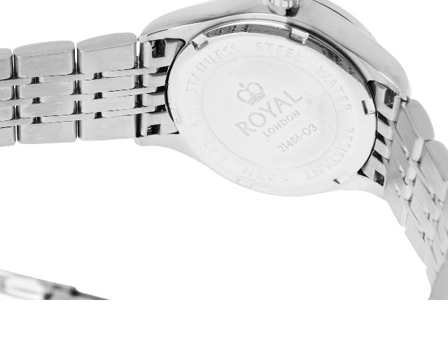 Watch Steel With Black Dial Royal London 188678 888rl4151706