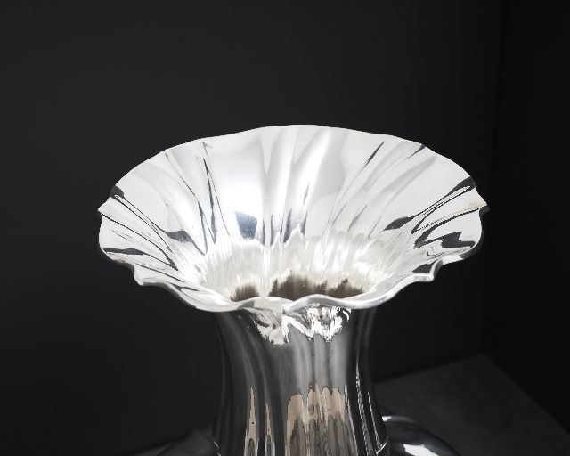 Vaso Torcion Argento In Stile 700 Usato Ricondizionato Zanolli Vintage 190531 Us0008754