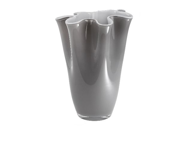 Vase wave grey