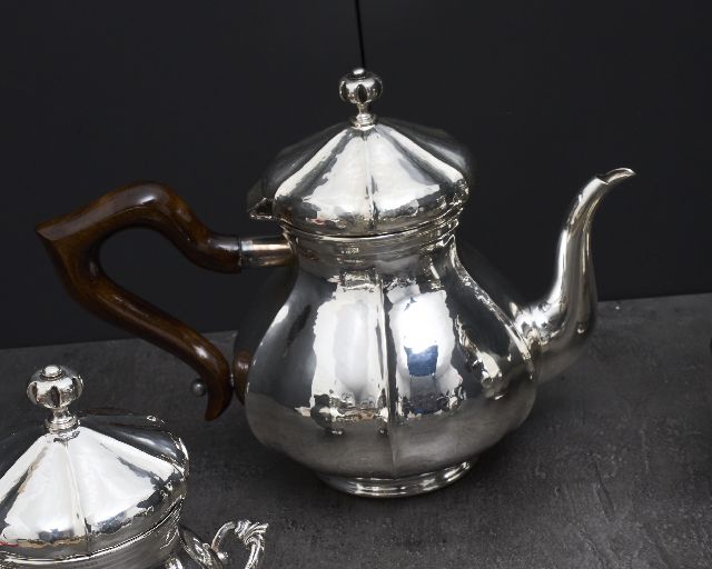 Servizio Da The E Caffe Argento 4 Pezzi In Stile Settecento Usato Ricondizionato Zanolli Vintage 189644 Us0008499