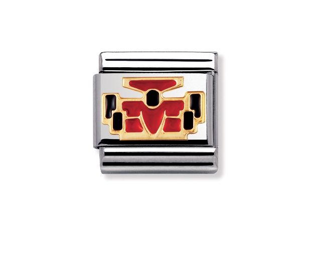 Formula 1 composable steel gold and enamel