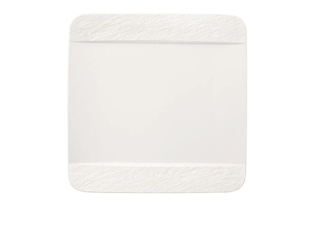Square flate plate manufacture rock porcelain white