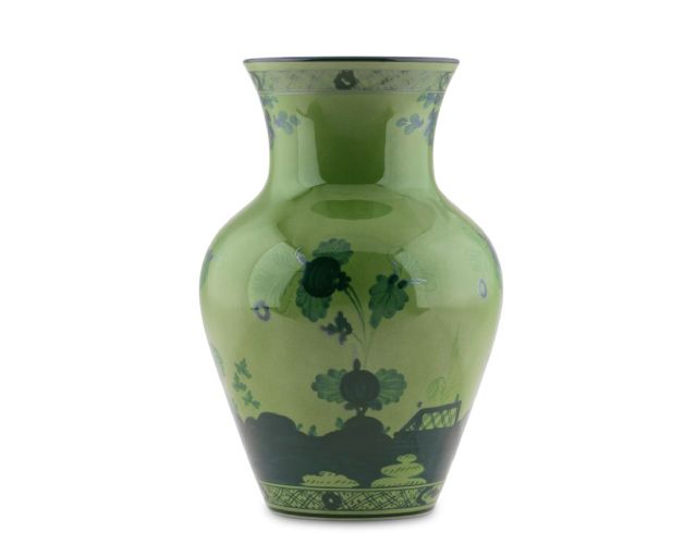 Vaso Ming Oriente Italiano Malachite Porcellana Richard Ginori 167894 F01602g61320250a57