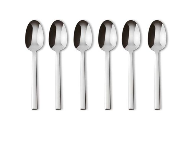 Set cucchiaini moka neutra acciaio 6 pezzi