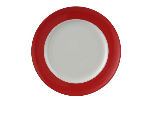 Dessert plate sunny day new red porcelain