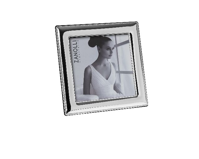 Cornice perlinata argento