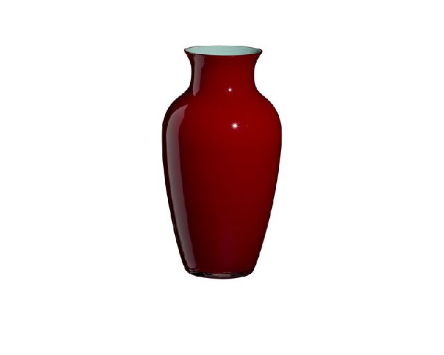 Vaso i cinesi vetro di murano levante bordeaux turchese