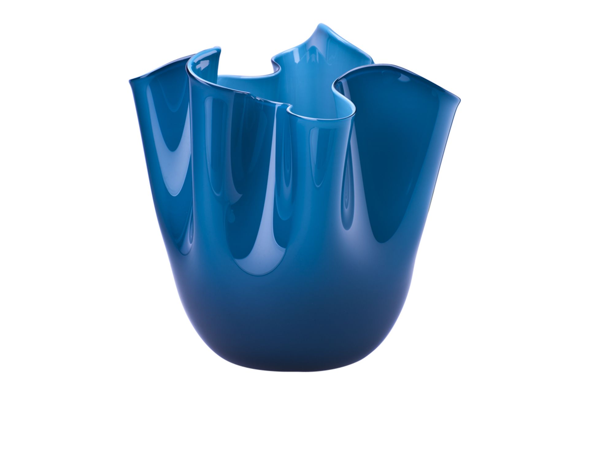 Vase Fazzoletto Murano Glass Opalino Horizon Venini 154165 93170000ozoz