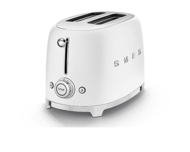 Toaster 2 Slices Matt White Smeg 175136 891tsf01whmeu
