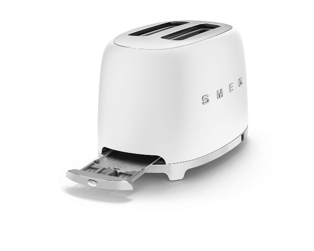 Toaster 2 Slices Matt White Smeg 175136 891tsf01whmeu