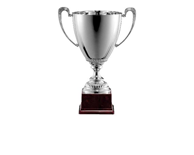 Coppa silver plated con manici