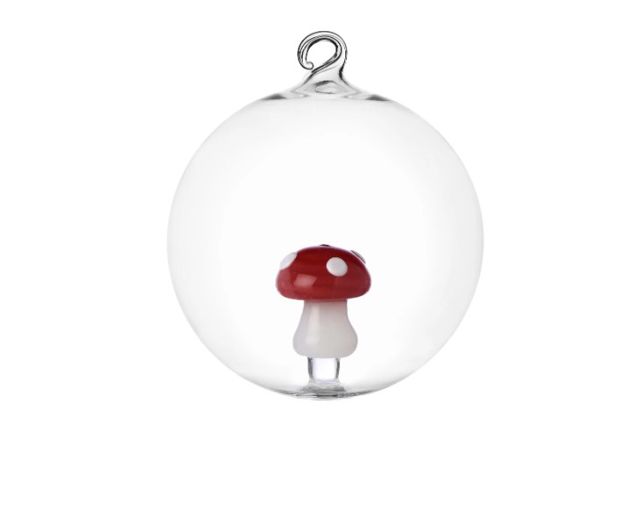 Christmas ball red mushroom alice