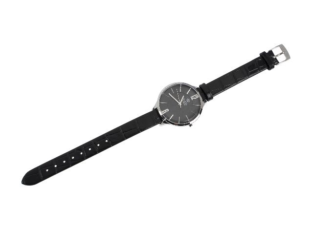 Orologio Da Polso Donna Acciaio Con Quadrante Nero E Cinturino In Pelle Royal London 164283 888rl2129601