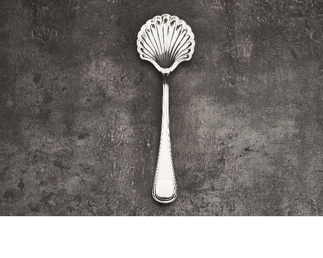 Cucchiaio Fragola Argento In Stile Inglese Usato Ricondizionato Zanolli Vintage 185078 Us0006919