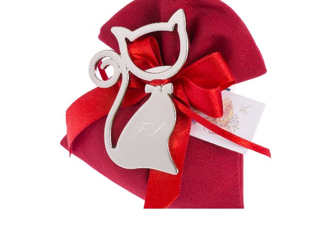 Apribottiglie Magnetico Gatto Con Sacchetto Portaconfetti Selezione Zanolli 166487 6287549hx