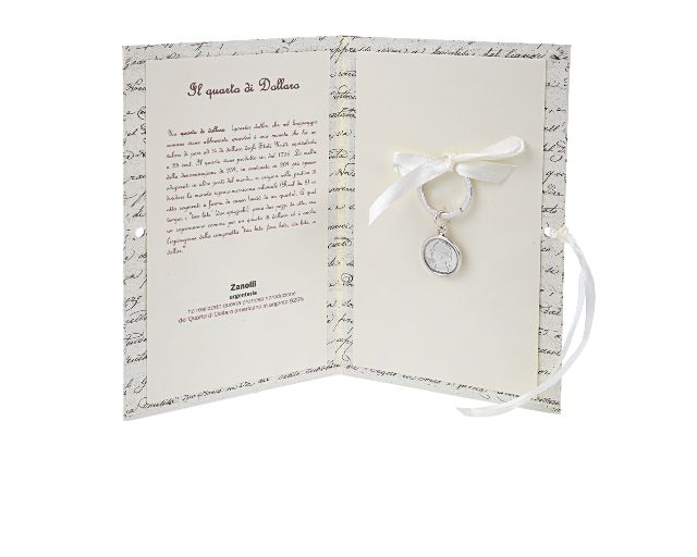 Keychain quarto di dollaro silver