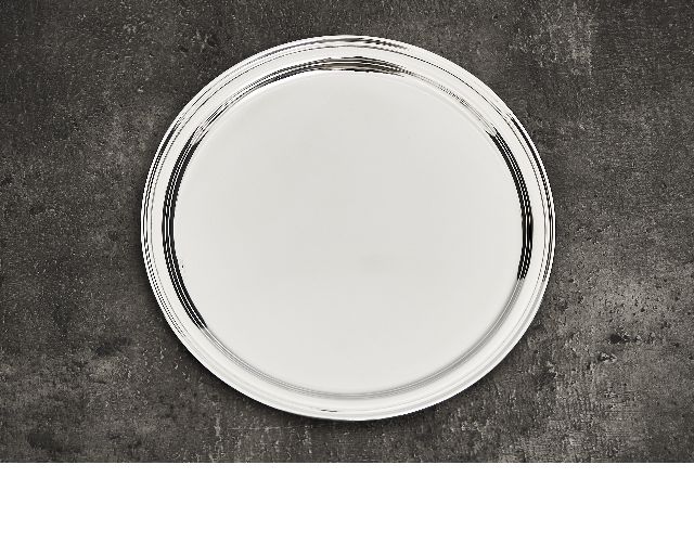 Bottle coaster silver 88,25 grammi in english style