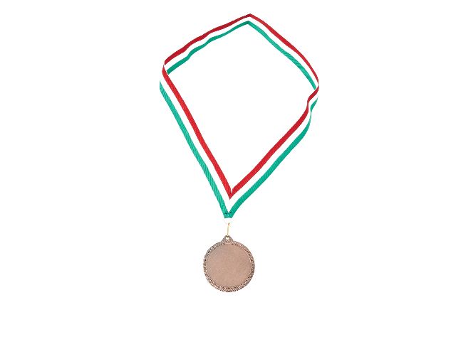 Bronze Medal Metal Personalized With Tricolor Ribbon Selezione Zanolli 187972 6226060bpt
