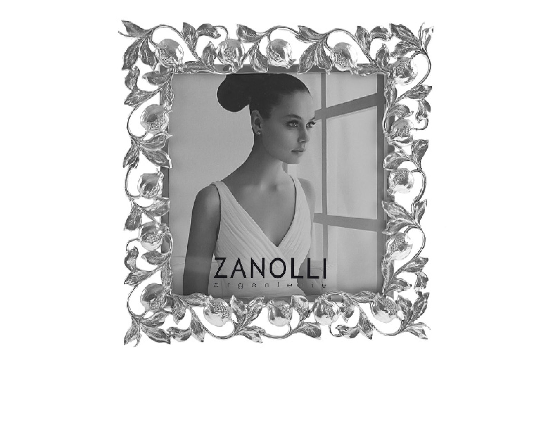 Cornice Melograni Argento Selezione Zanolli