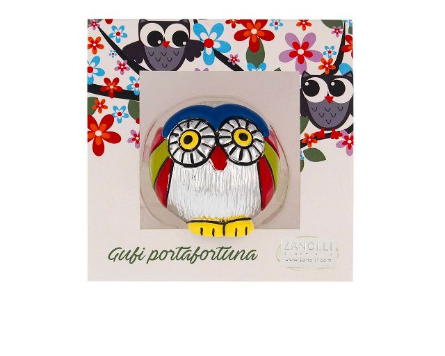 Idea Regalo Laurea Gufetto Portafortuna Argento E Blu Selezione Zanolli 175191 592194201b