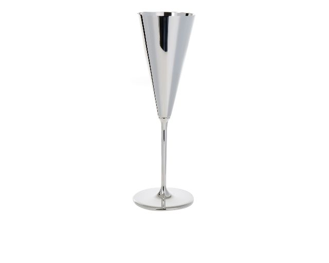 Flute manhattan silver plated