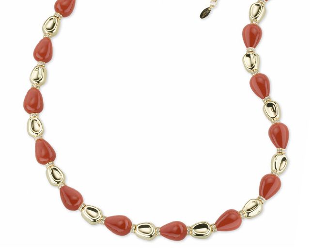 Necklace unica brass
