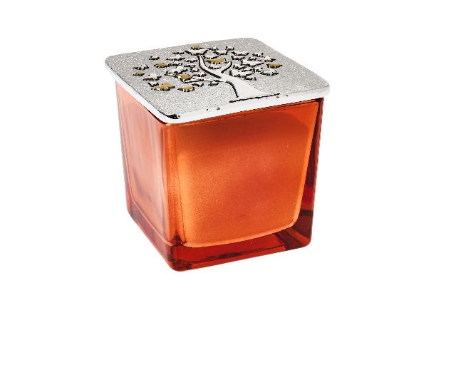 Jar tree of life with silver lid