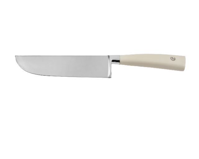 Coltello da pesto colour acciaio avorio