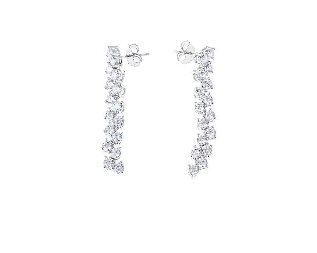 Orecchini luce argento con cubic zirconia