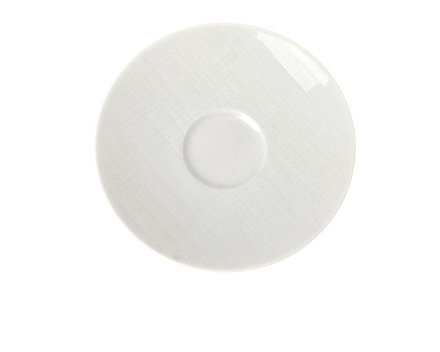 Espresso saucer mesh porcelain white