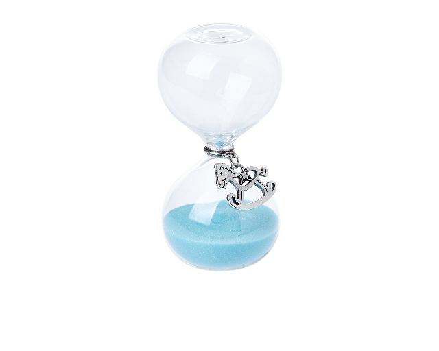 Hourglass rocking horse with box