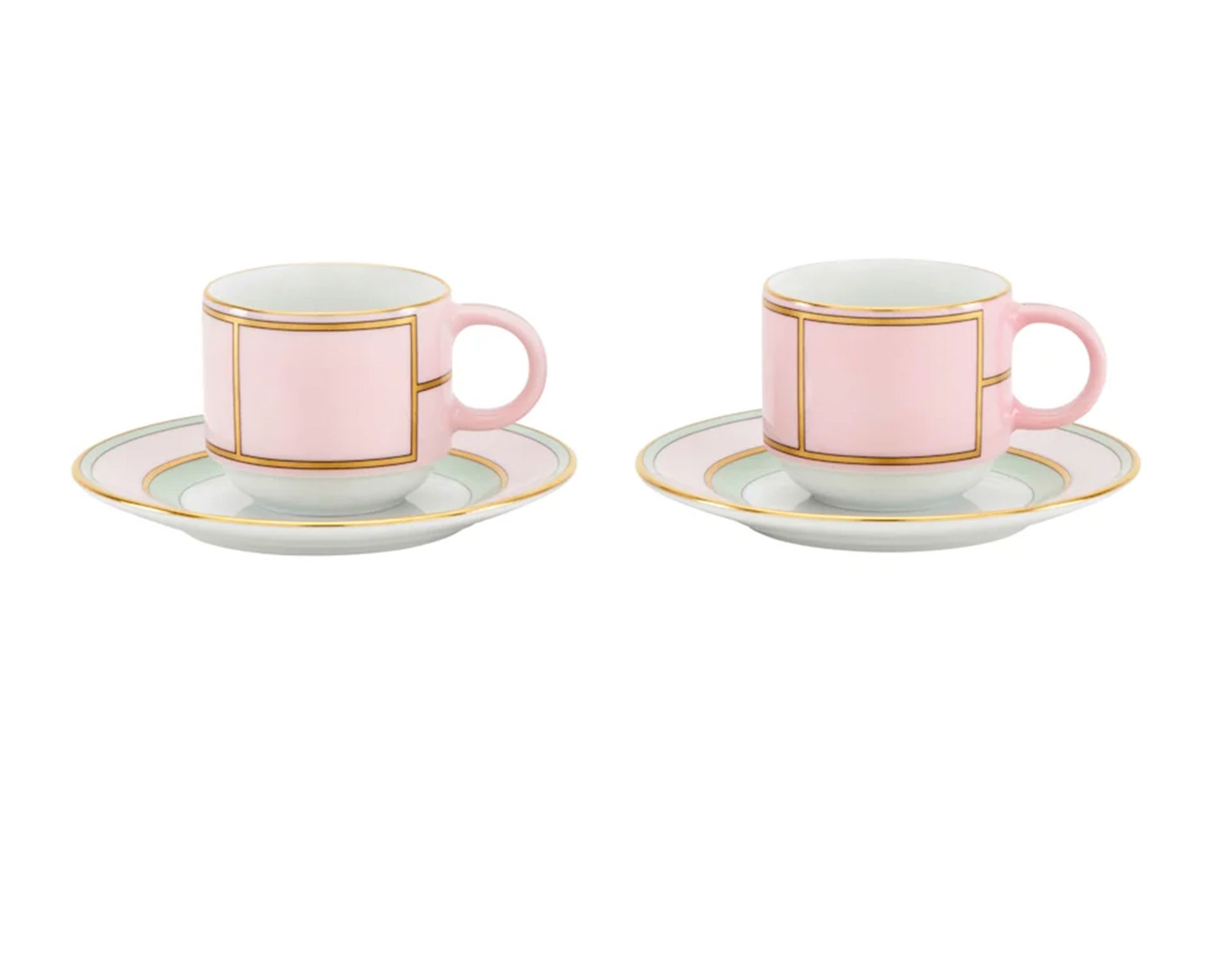 Set Tazze Caffe Diva Porcellana Rosa Con Piattino Richard Ginori 183606 F00800w4301gend02