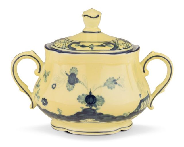Sugar bowl oriente italiano citrino porcelain