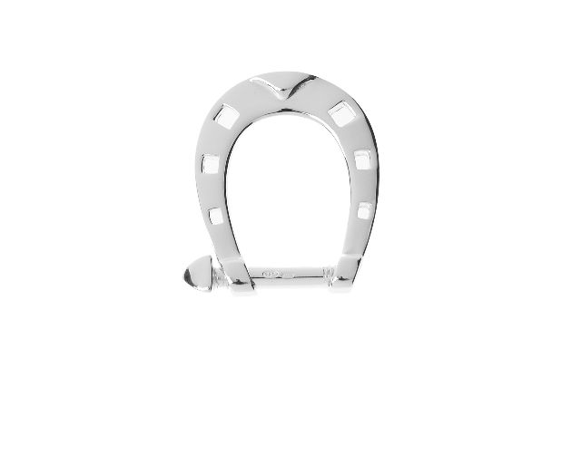 Keyring horseshoe silver