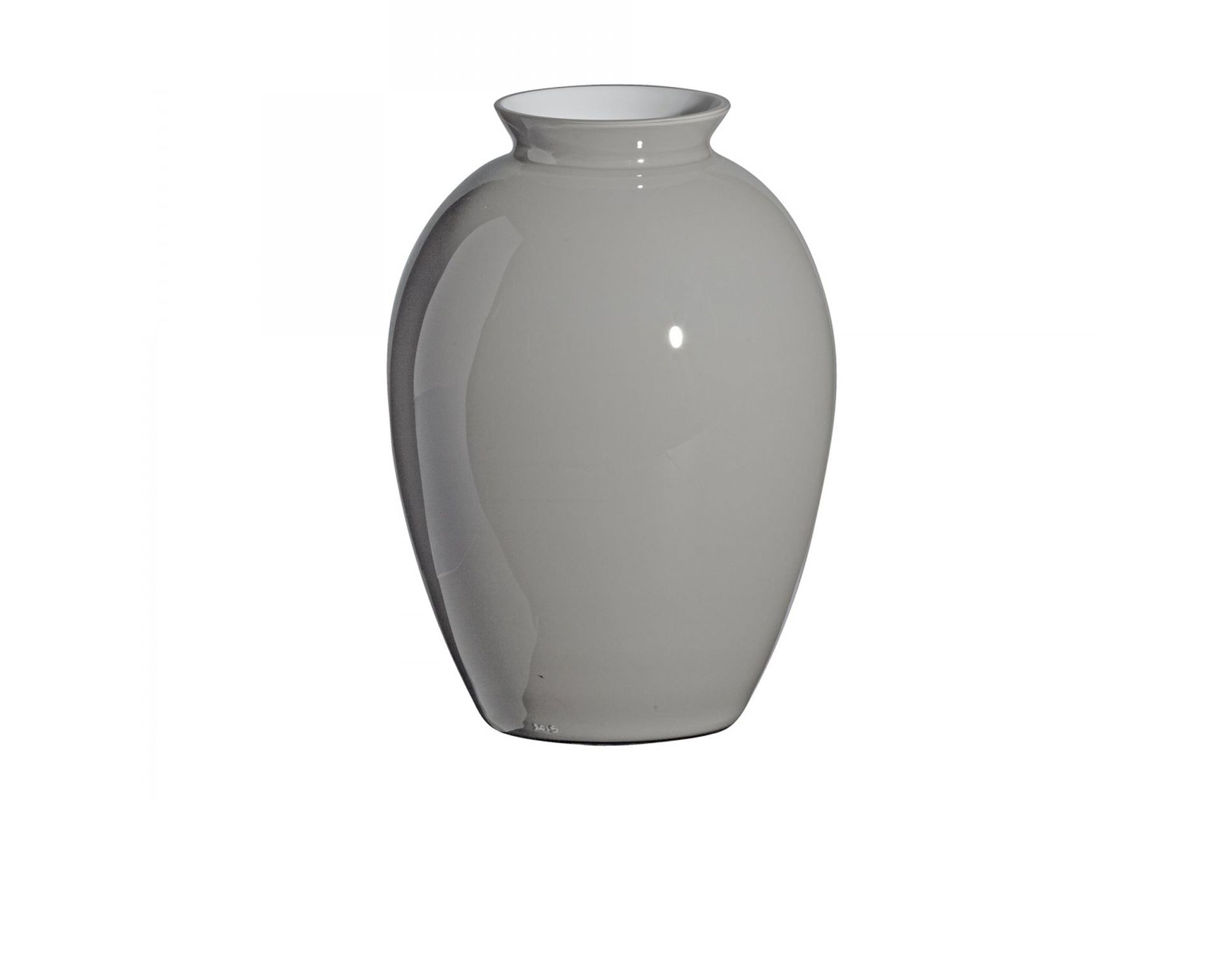 Vaso Lopas Vetro Di Murano Grigio Latte Carlo Moretti 137822 677975fgl